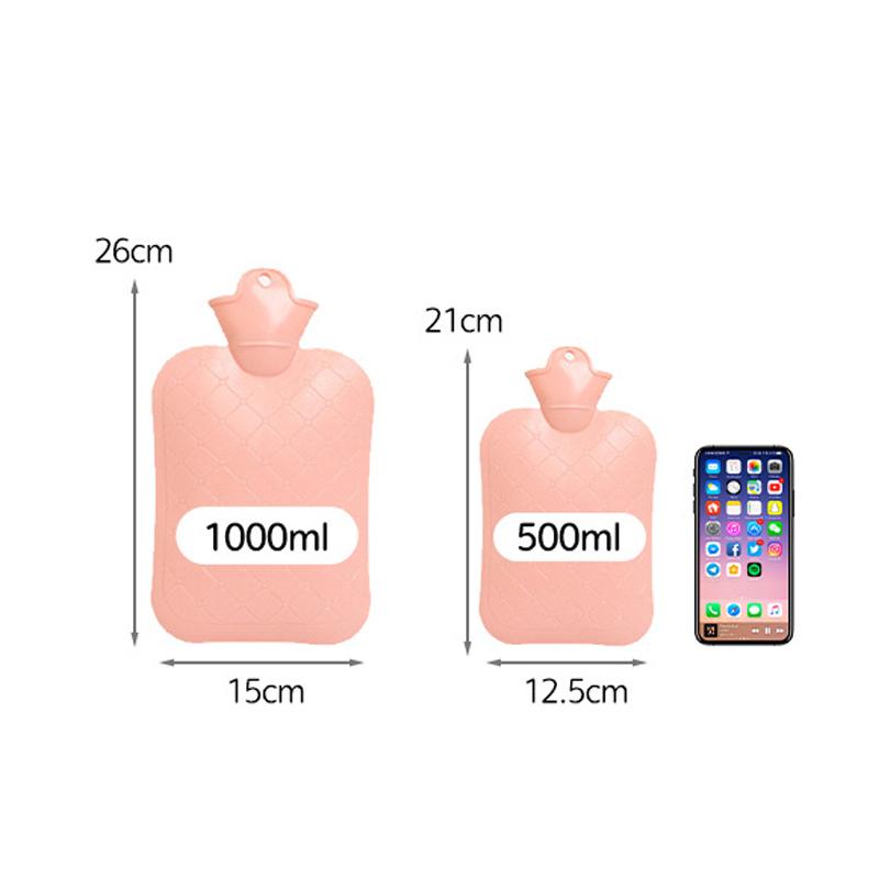 Милая большая грелка для горячей воды для менструальных болей, мягкая грелка от менструальных колик, плюшевая грелка для рук, бутылка из семян Гватеро