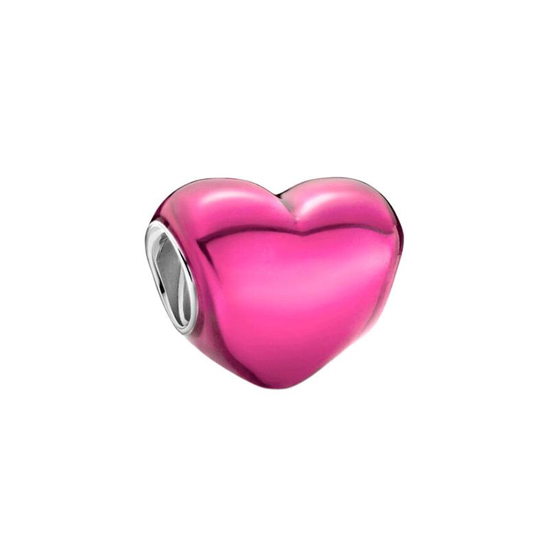 Pandora Металлический розовый кулон-сердце 799291C03