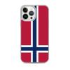 Coque iPhone - Drapeau Norvège - iPhone 13 Pro Max - Souple - Multicolore - Design Officiel
