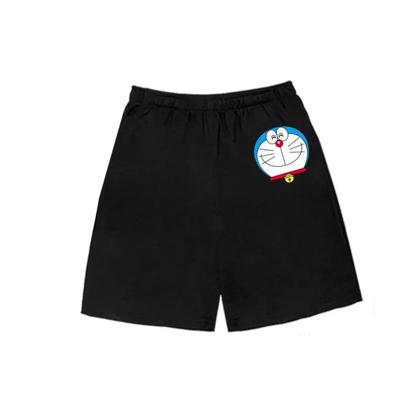 Summer Cute Short Sleeve Tee Children Lovely Cartoon Print Fashion Street Style Tops Doraemon Boys Girls Clothes 314Y