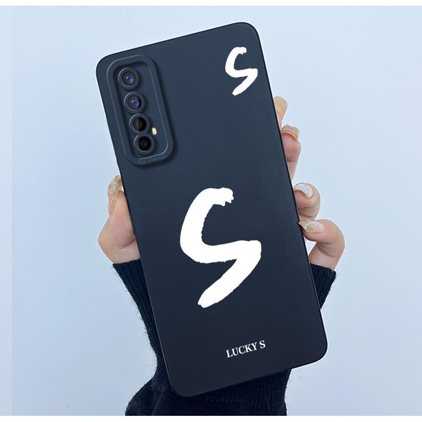 Для Realme 7 RMX2155 7 Pro RMX2170 Чехол Счастливой Начальной Буквой Мягкий Силиконовый Матовый Чехол для Телефона для Realme7 RMX2151 корпус