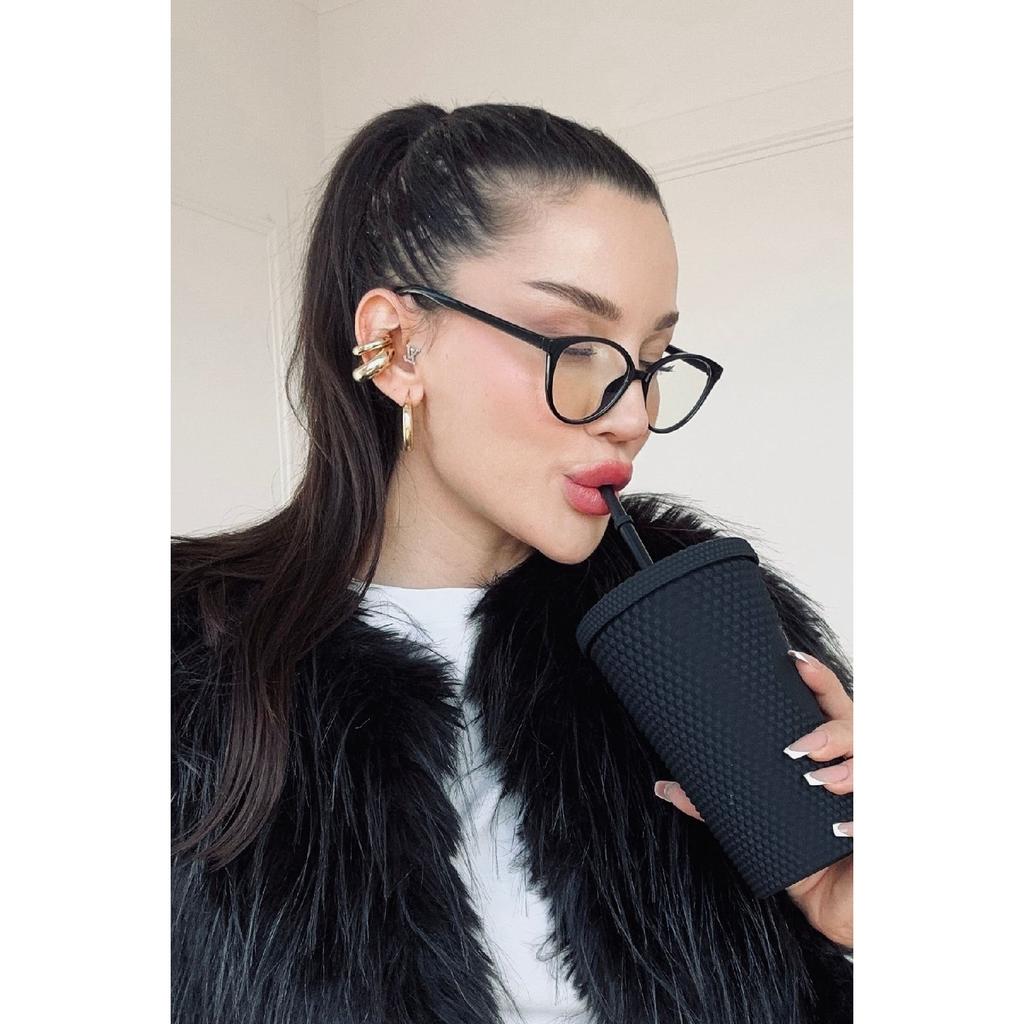 Nora Cat Leopard Frame Популярные очки с защитой от синего света Blue Block с прозрачным экраном