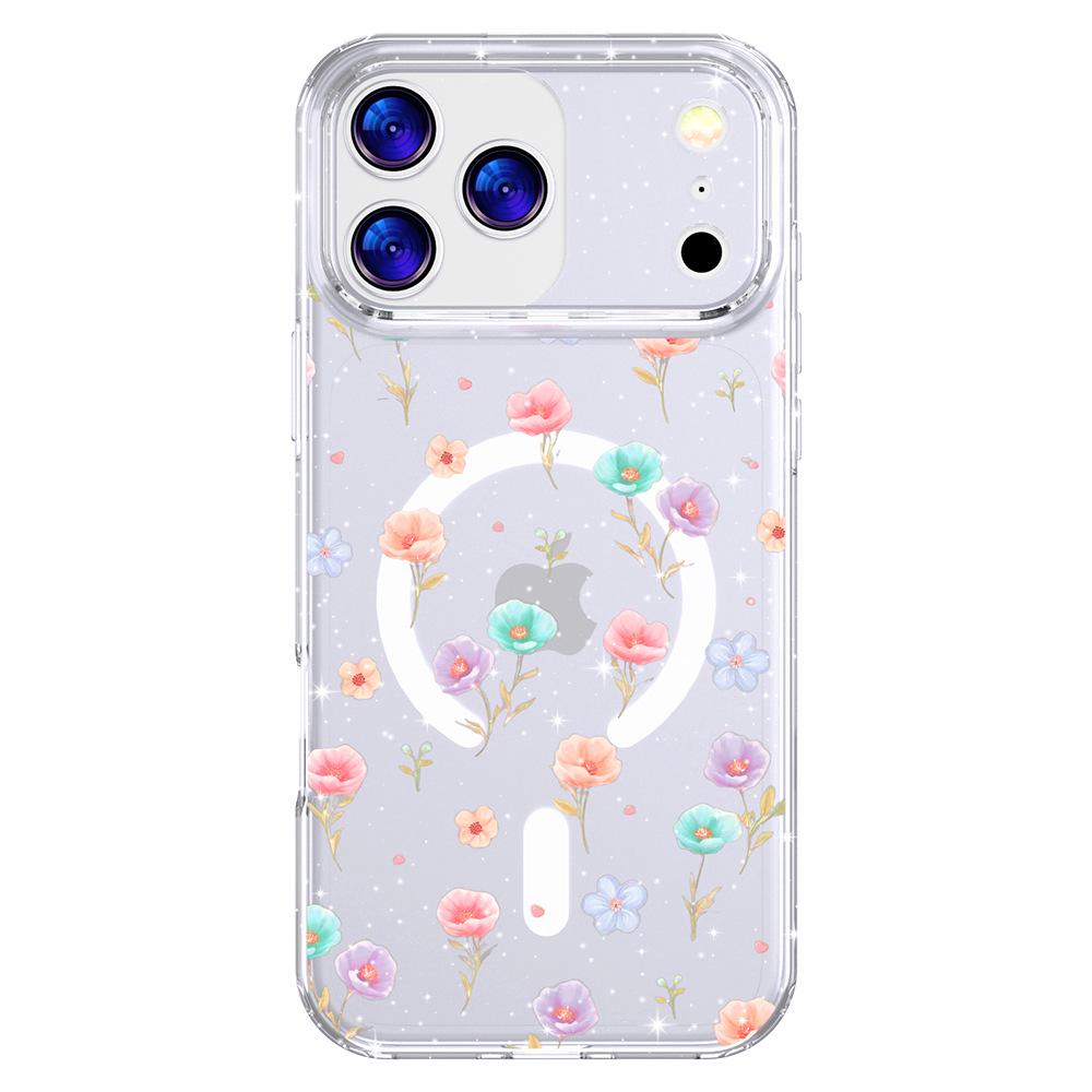 Магнитный чехол с акварельными цветами для Apple iPhone 17 Pro Max