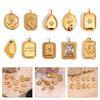 DIY Jewelry Making Necklace Pendant Practical Stainless Steel Gold Tone Pendant Charms For Handmade Accessories