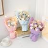 520 Creative Icy Blue Rose and Gypsophila Soap Flower Bouquet for Teacher's Day