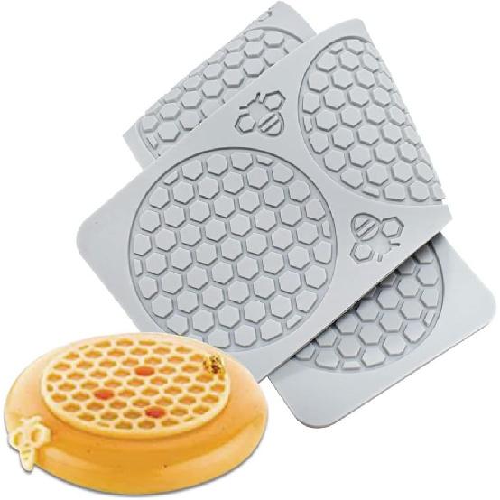 15 Cavity Silicone Honeycomb Molds for Chocolate Honeycomb Bee Silicone Fondant Mold Beehive Silicone Baking Molds Bee Candy Silicone Mold for