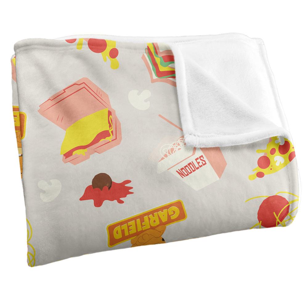 Garfield Pattern Silky Food Supersoft Blanket