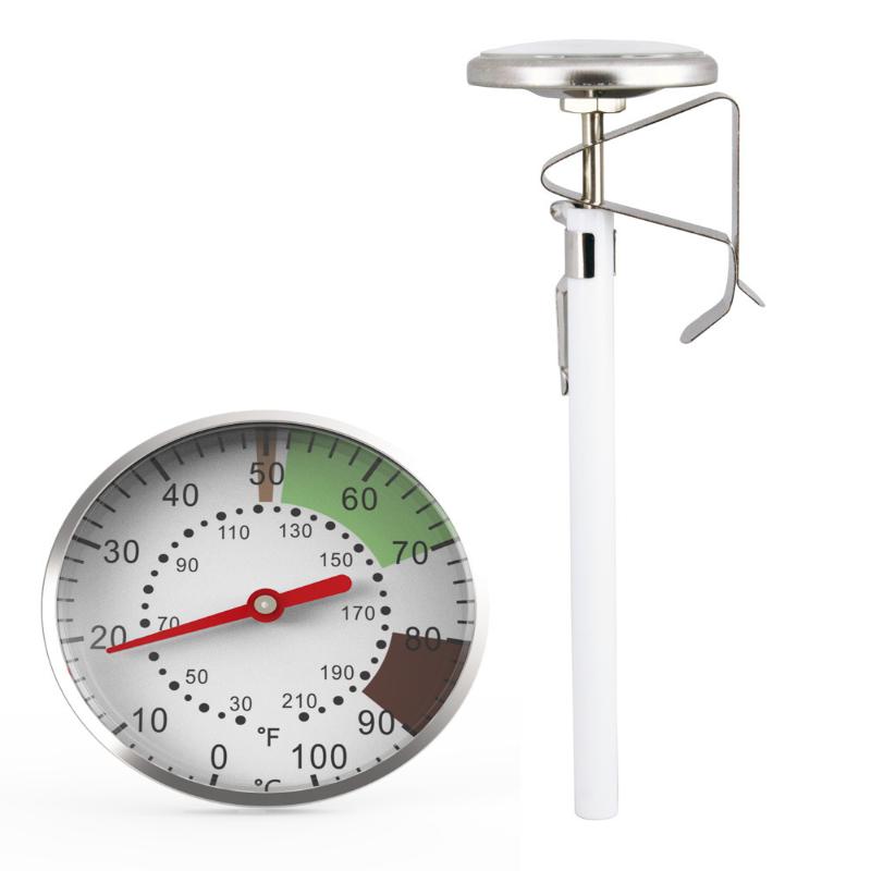 1 Piece Mechanical Probe Temperature Gage Dial F/C Kitchen Tools Food Liquid Milk Coffee Thermometer
