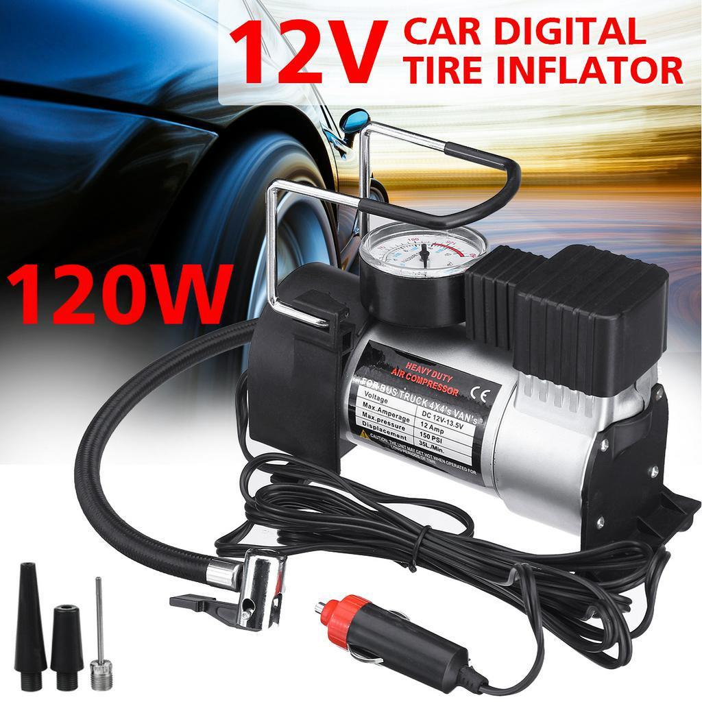 12V 150 PSI Portable Digital Tire Inflator Multifunctional Auto Tyre Pump Air Chuck for Car Truck Bike Motorcycle Rubber Boat