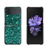 Блестящий черный твердый корпус для Samsung Galaxy Z Flip3 5G, чехол для Samsung Galaxy Z, флип-чехол для ПК, Fundas