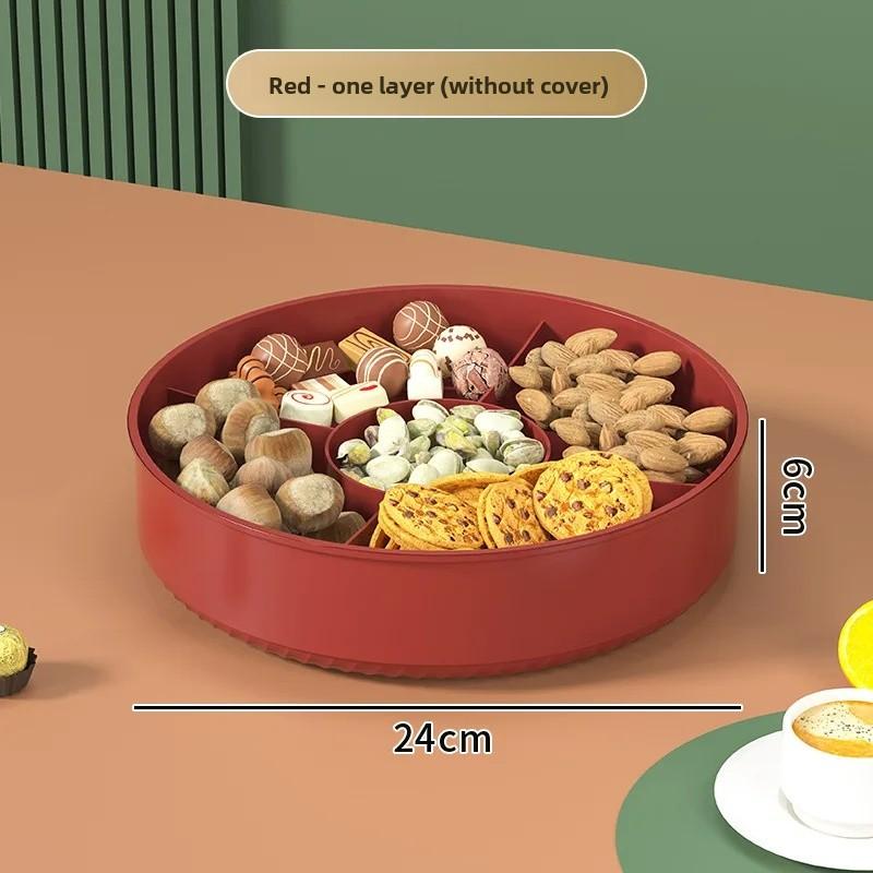 Luxury Home Use New Snack Tray Tea Table Candy Box Fruit Storage Box Plastic Material Special Purpose Tray Fruit Dish