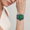 Casio СТАНДАРТНЫЕ Водонепроницаемые до 200 м Кварцевый механизм Стальной ремешок Часы Унисекс Зеленый циферблат MDV-107D-3A2V