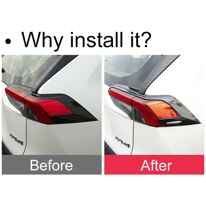 ABS автомобильный задний фонарь, декоративная рамка, крышка заднего фонаря, накладка для Toyota RAV4 XA50 2022 2023 RAV 4