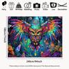 2D Flat Printing Dreamcatcher Owl Backdrop for Spiritual and Bohemian Photoshoot