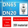 Нержавеющая сталь Редукционный ниппель DN15 на DN8 на DN6, Наружный/Внутренний соединитель