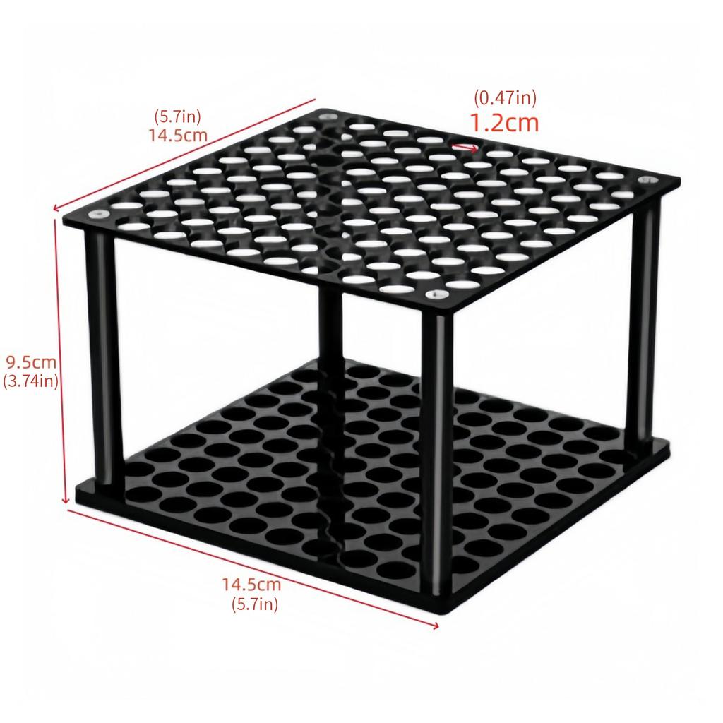 Multifunctional Desktop Organizers 96 Slot Acrylic Holder Art Supply Organizers For Art Supplies Makeup Tools Display