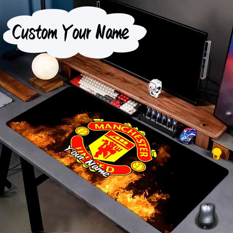 Custom Name Mouse pad Manchester Crest Mouse pad, Gaming Mouse Pad, keyboard pad, Desk Decor for computer notebook Fan Birthday Gift