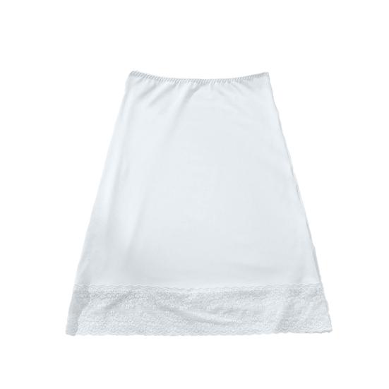 Юбка с высокой талией, однотонная мягкая дышащая ткань, утягивающая юбка с кружевом