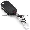 4D Leather Key Case for Hyundai & Kia: Fits K2, K5, Rio, Sorento - 3-Button Folding Key.