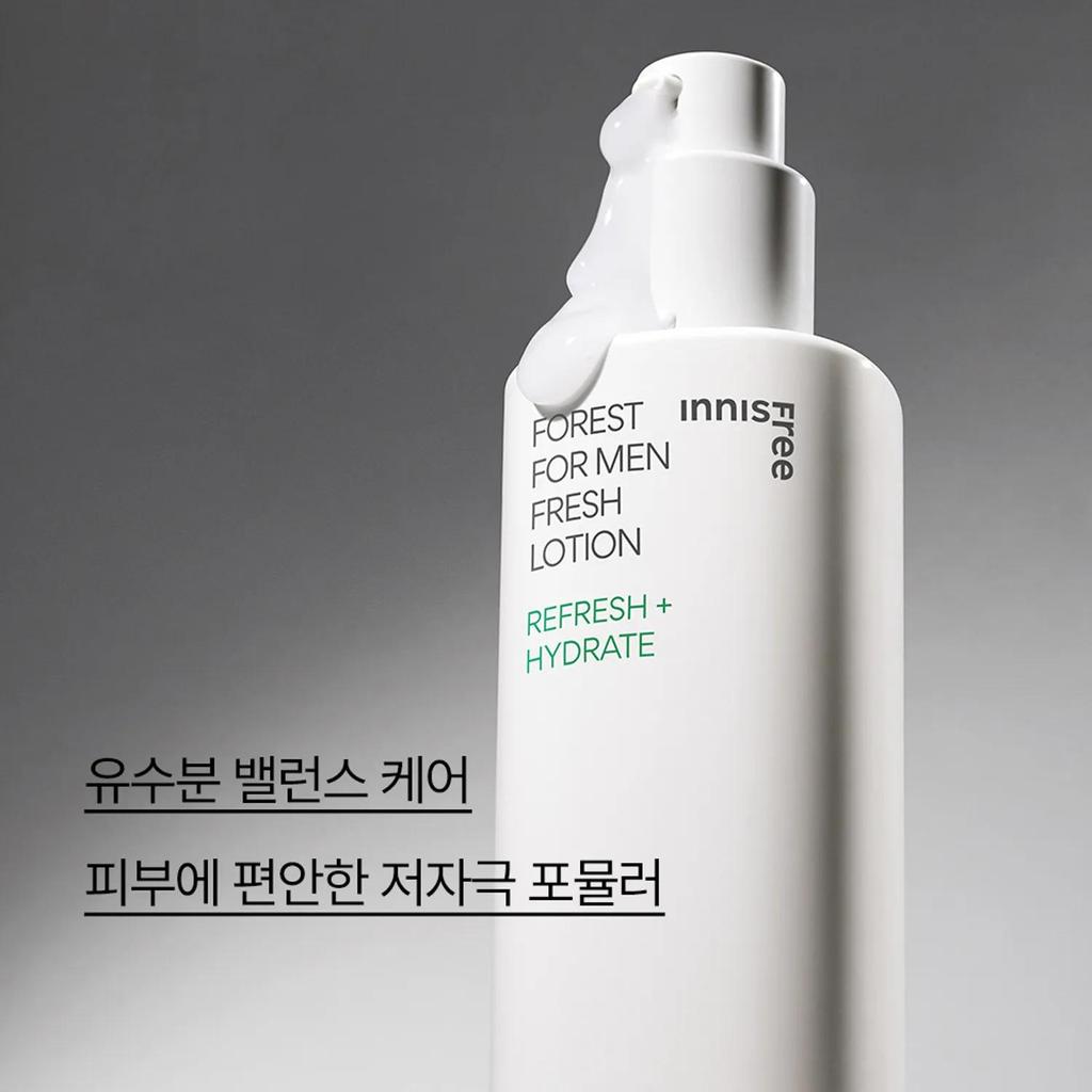 Innisfree Набор Forest For Men Fresh Skin+Lotion 2 шт. (Скин 180 мл + лосьон 140 мл)