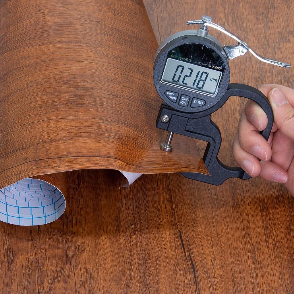 Wood Grain Contact Paper Brown Wooden Wallpaper Self-Adhesive Removable Vinyl Film Easy To Apply For Furniture Kitchen Cabinets