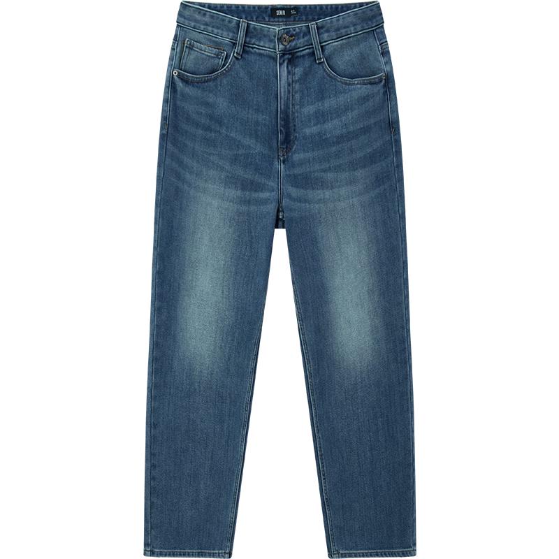 Мужские зимние джинсы Semir Senrou свободного прямого кроя