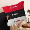 CCM Хоккей Цветной Логотип Спортивный Силуэт Стежок Счастливый Дракон Наволочка Чехол для Подушки на Диван Декор Комнаты Подарок Ребенку