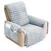 Recliner Sofa Cover Flannel Plush Chair Covers Armchair Slipcovers with Pockets Relax Non Slip Couch Slipcovers Sofa Protector