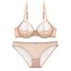 French Ultra Thin Lingerie Set Sexy Mesh Transparent Bra Set Women Lace Underwear Summer Breathable Bralette Female Intimates