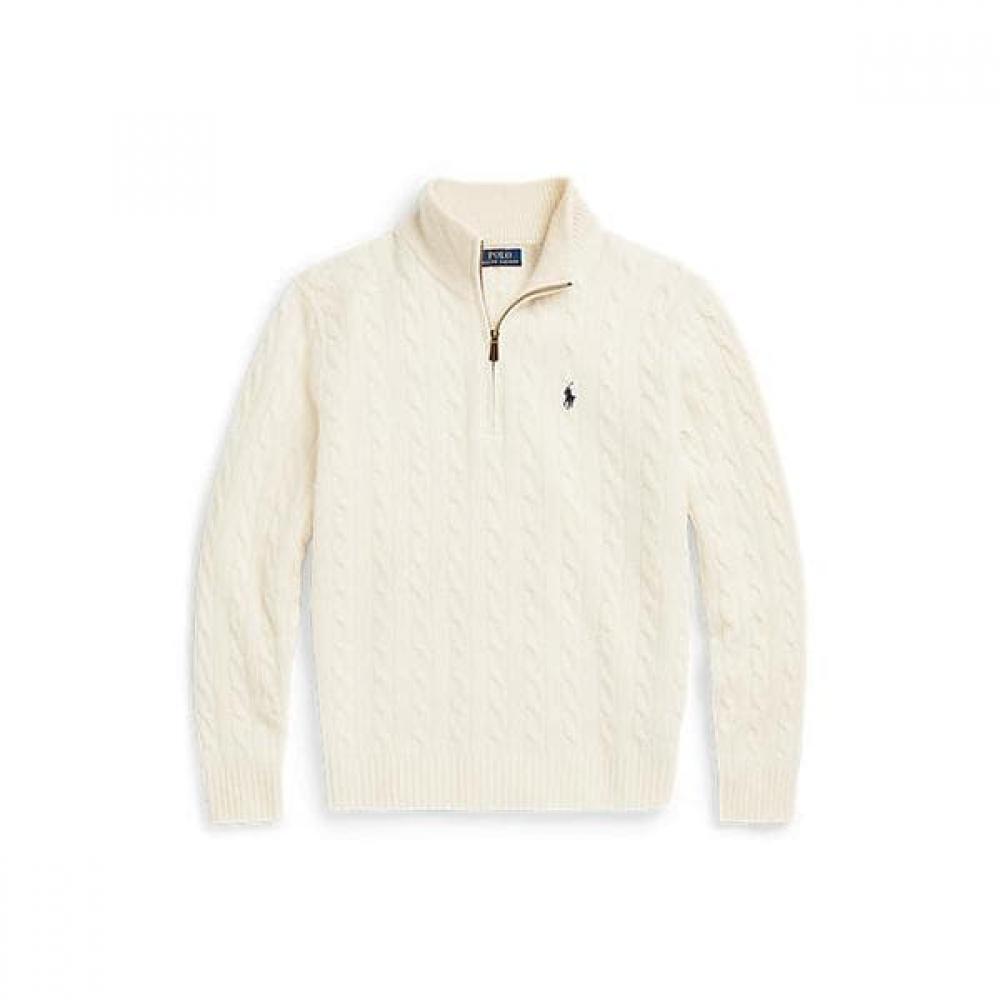 Polo Ralph Lauren Мужской свитер из шерсти и кашемира с косами mnpoSwe16821679101