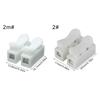 100Pcs Push Quick Wire Cable Connector Spring Clamp Terminals 2 Pin Spring Wire Connectors Wiring Terminals Easy to Use
