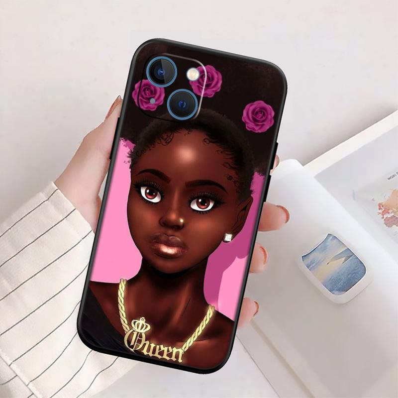RP57 Poppin Black Girl Case for Samsung M06 M15 M16 M35 M55 M56 A36 A42 A50 A50S A51 A52 A32 A33 A05 A05S A06 A16 A20