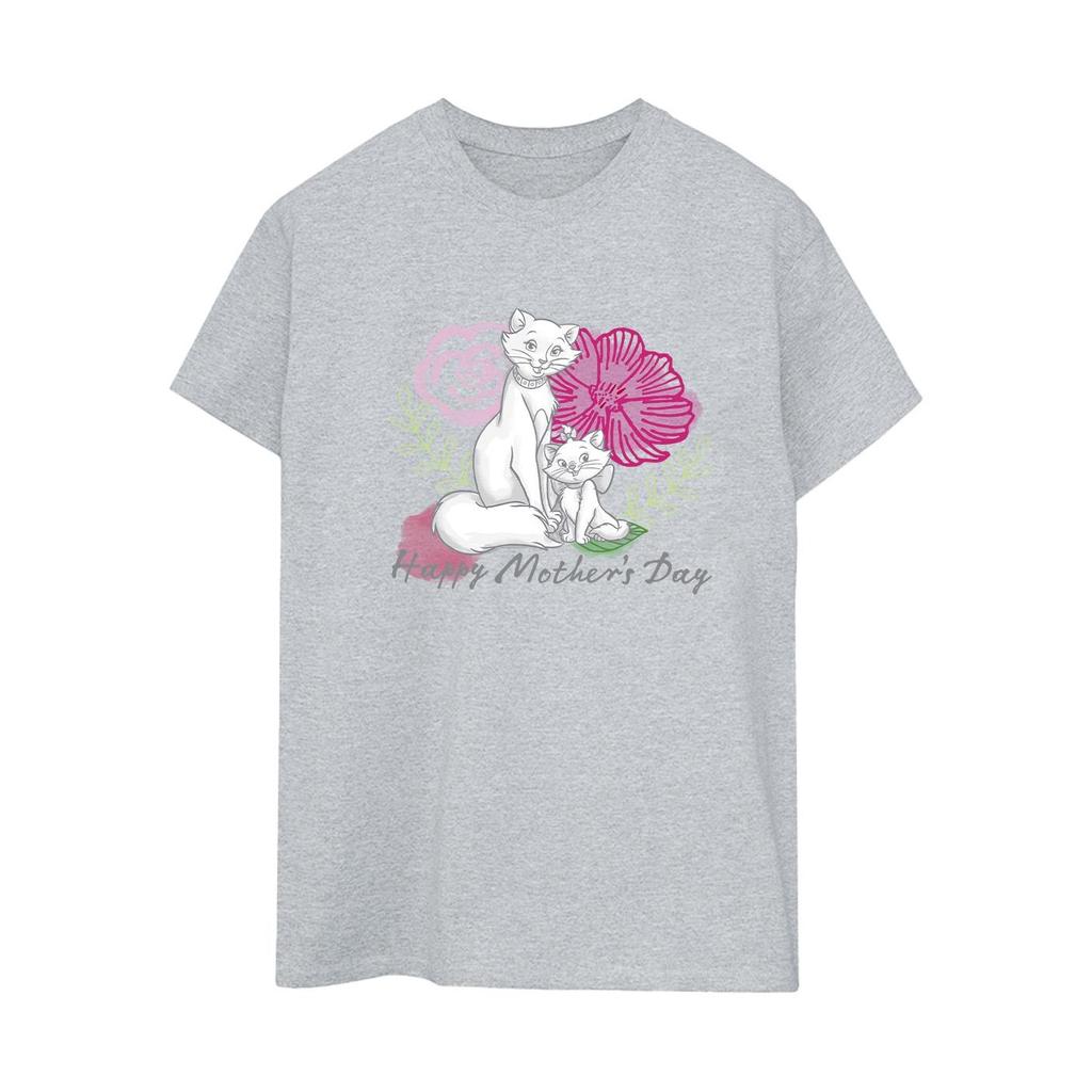 Disney Womens/Ladies The Aristocats Mother´s Day Cotton Boyfriend T-Shirt