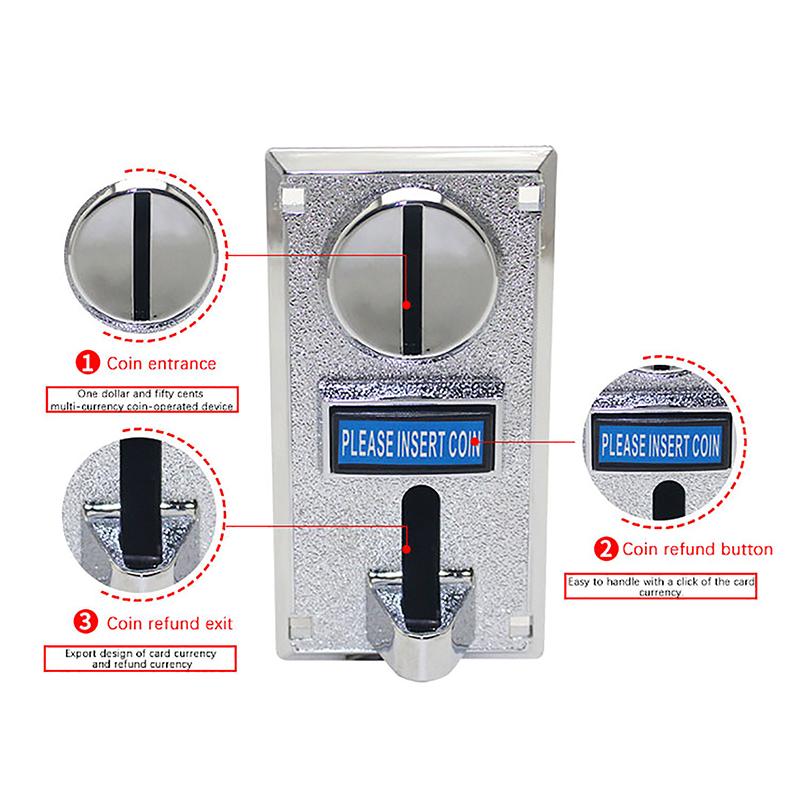 1 шт. 616 многослотовый монетоприемник электронный селекторный механизм монетоприемника с роликом для аркадных игровых билетов торговый автомат
