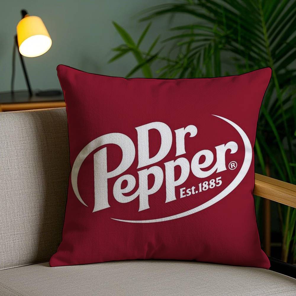 Вишневый напиток D-Dr-P-Pepper Наволочка Диван Короткий Плюш Двусторонняя HD Печать Комната Домашний Офис Подарок Чехол для Подушки