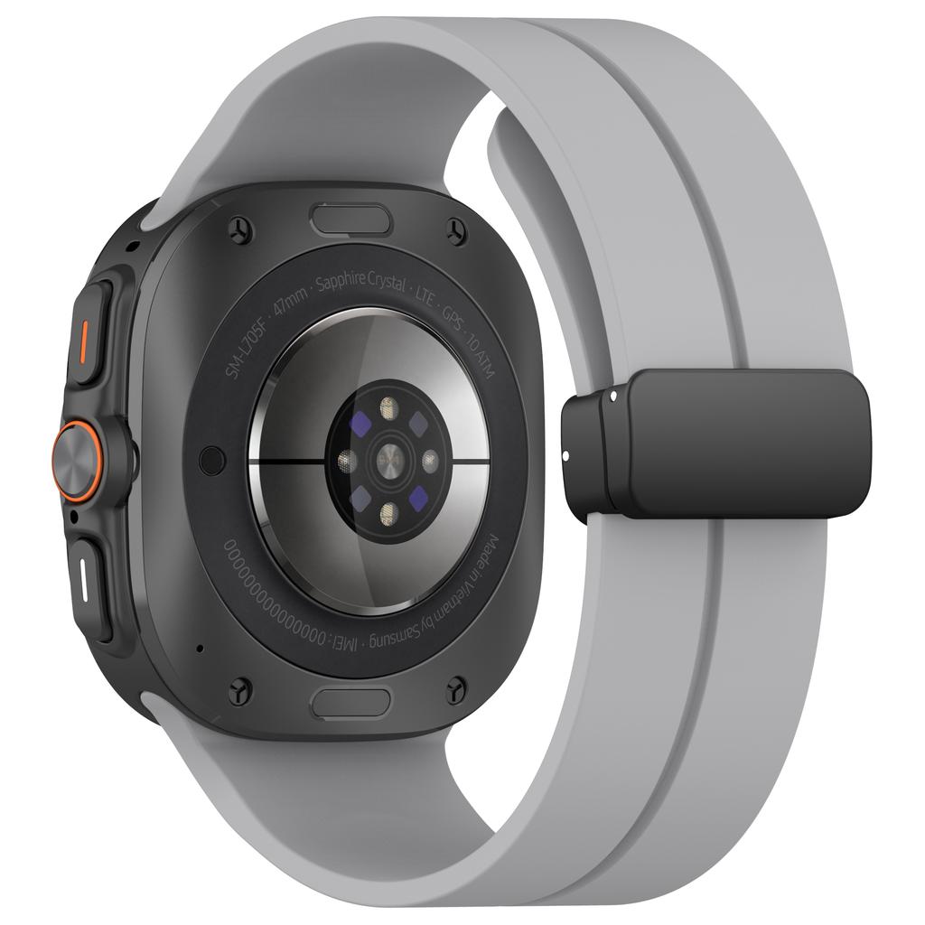 Магнитный D-образный ремешок для Galaxy Watch Ultra, Спортивный силиконовый ремешок для Samsung Galaxy Watch Ultra 47 мм, Браслет