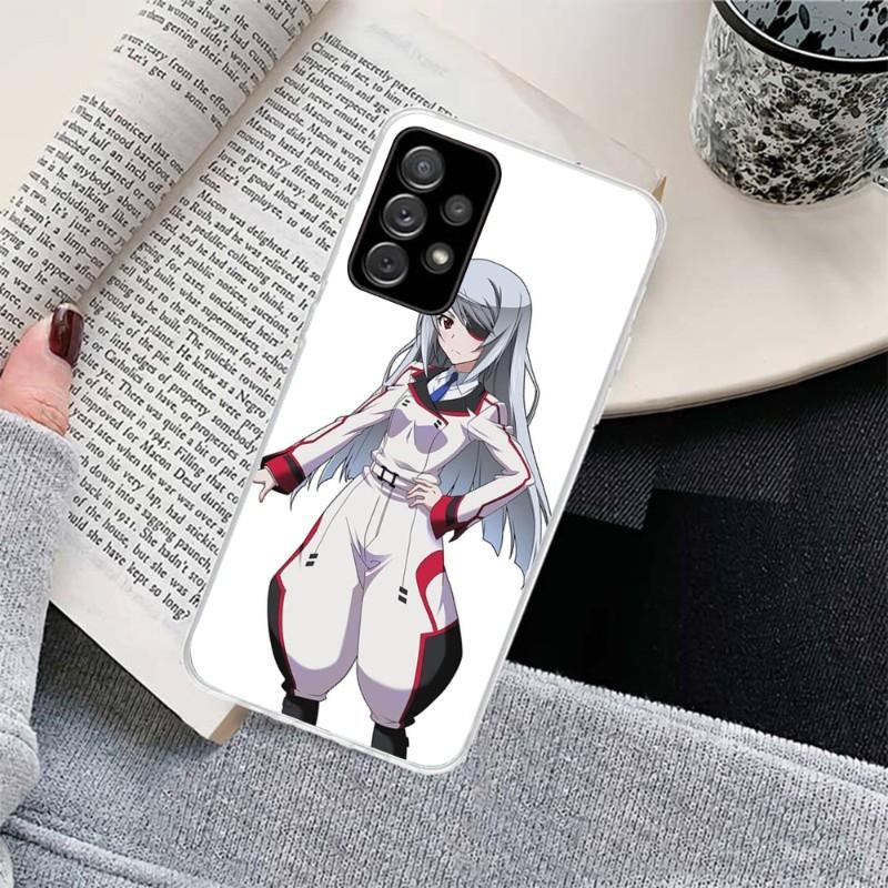 Чехол для телефона Girl Infinite Stratos для Samsung Galaxy S10 S21 S22 Plus Ultra A91 A51 A21S A12, прозрачный чехол для телефона