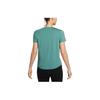 Nike Одна классическая футболка Dri-FIT Solid Logo Quick-Dry Classic с круглым вырезом и коротким рукавом, женские топы, цвет Coastal-Blue FN2799-361