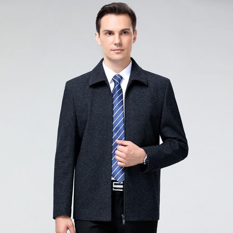 Кашемировые пальто для людей среднего и пожилого возраста, ветровки для мужчин класса люкс в стиле casual, теплые зимние куртки для деловых людей на осень и зиму