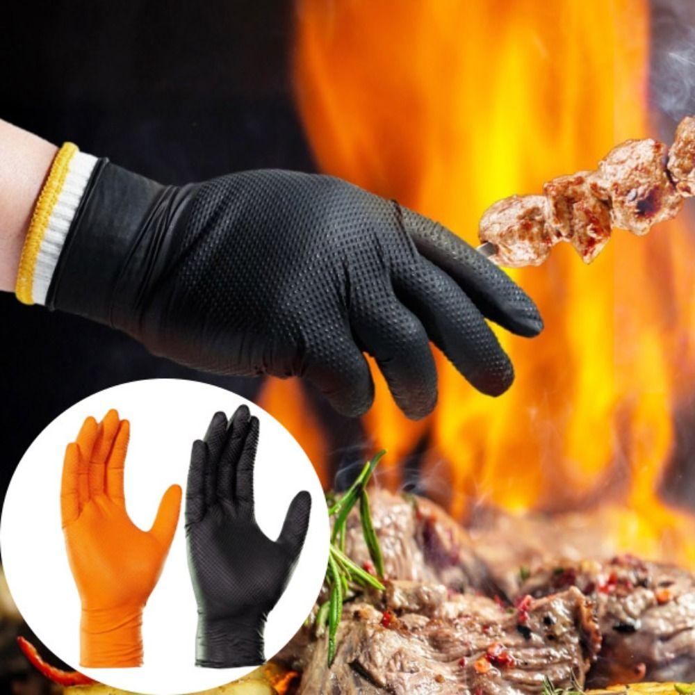 Textured Nitrile Gloves Latex Free Mechanic Gloves Mechanic Industrial Gloves Work Gloves