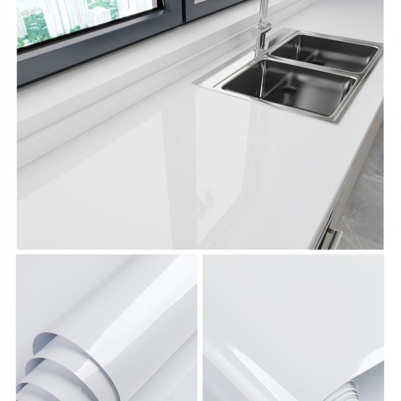 Wallpaper Sticker White Wall Decor Ceramic Tile Wall Stickers Autohesion Home Decor Items Oil and Dirt Prevention Kitchen