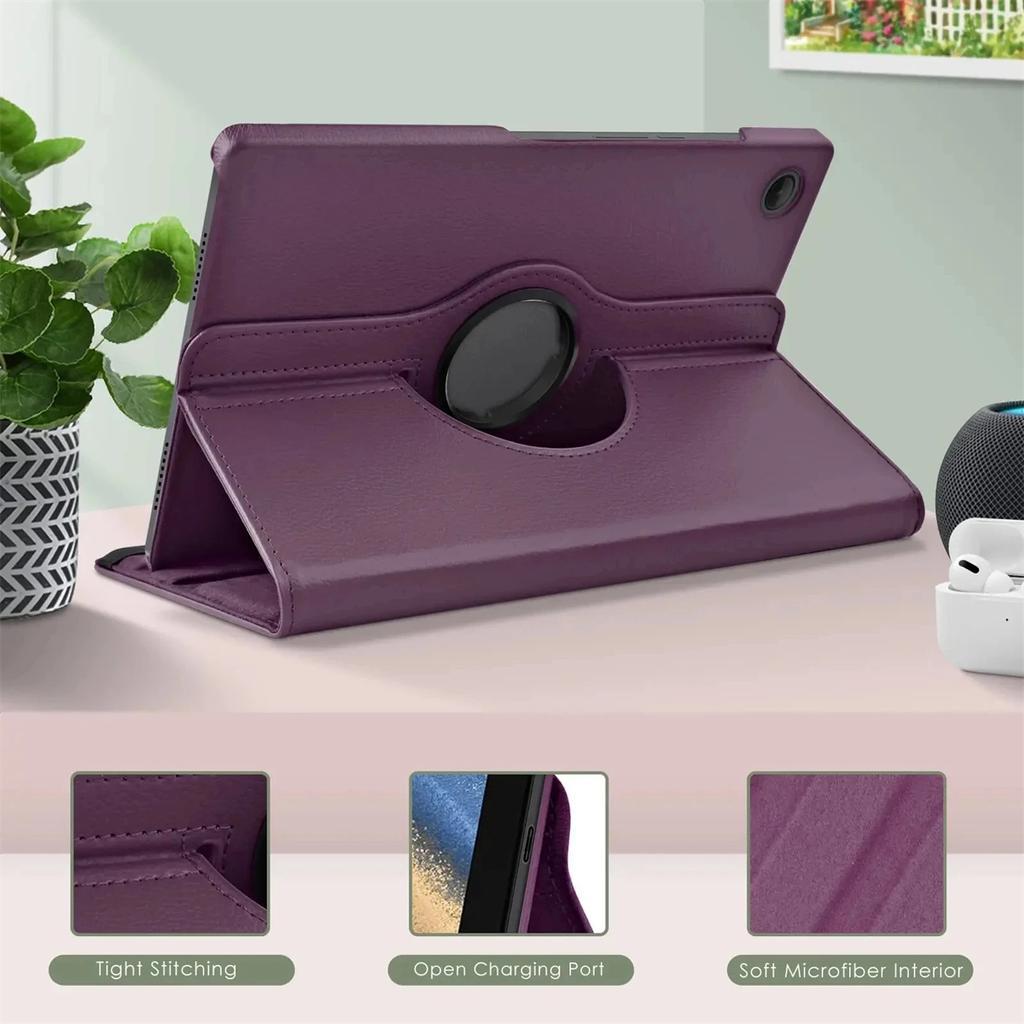 Чехол для планшета Xiaomi Pad 6S Pro 12,4 дюйма из искусственной кожи с вращающейся на 360° подставкой, высококачественный защитный чехол