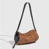 High-End Matte Small Square Bag for Women 2025 American Retro Suede Velvet Single Shoulder Cylinder Bag Crossbody Pillow Bag