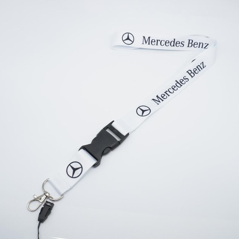 JVC4 Card Lanyard Keychain Motorcycle Car Keyring Neck Wear Chain For Mercedes Benz AMG W177 W176 X166 X167 C257 C218 X253 C118 C117