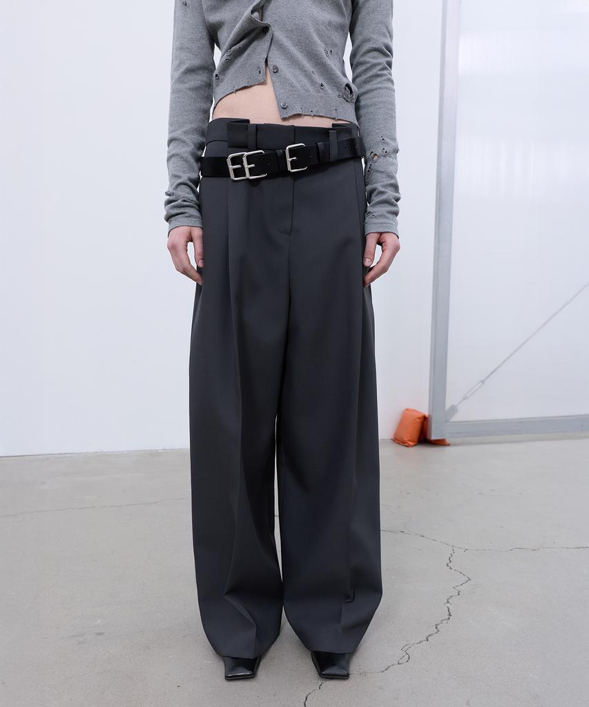 LCDC™ Back-Pleated Wide Pants (Grey)
