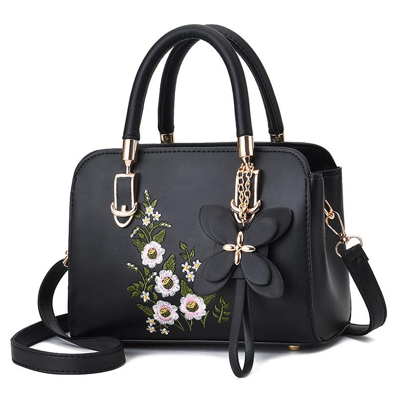 High Beauty Value Fashion Embroidery Embroidered Handbag New Single Shoulder Shoulder Bag