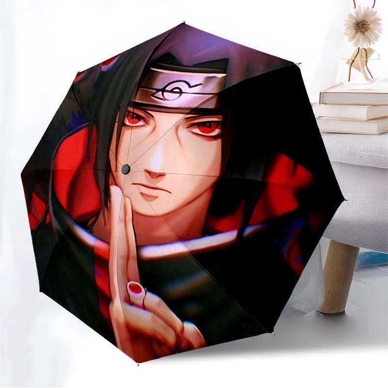 1pc Sharingan, Ninja Automatic Folding Umbrella] Durable Iron Frame & Rod, Portable Folding, Makes a Great Holiday Gift yy251016270
