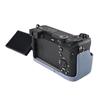 Получехол для камеры из ПУ кожи личи для Sony A6700 A6400 A6300 A6100 A6000 ZVE10 ZVE10II ZVE10M2 с открывающимся снизу чехлом и ремешком
