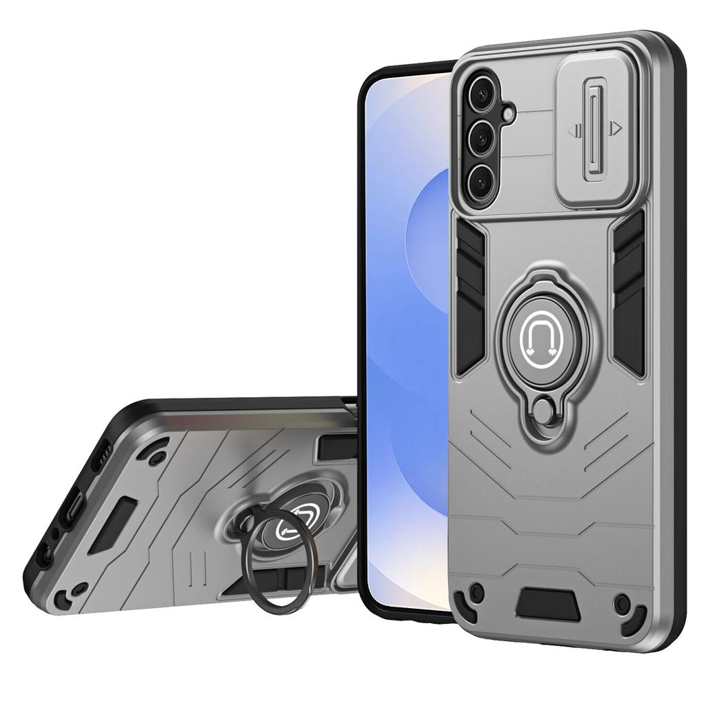 Для Samsung Galaxy S25 чехол Slide Camshield Kickstand PC+TPU чехол для телефона