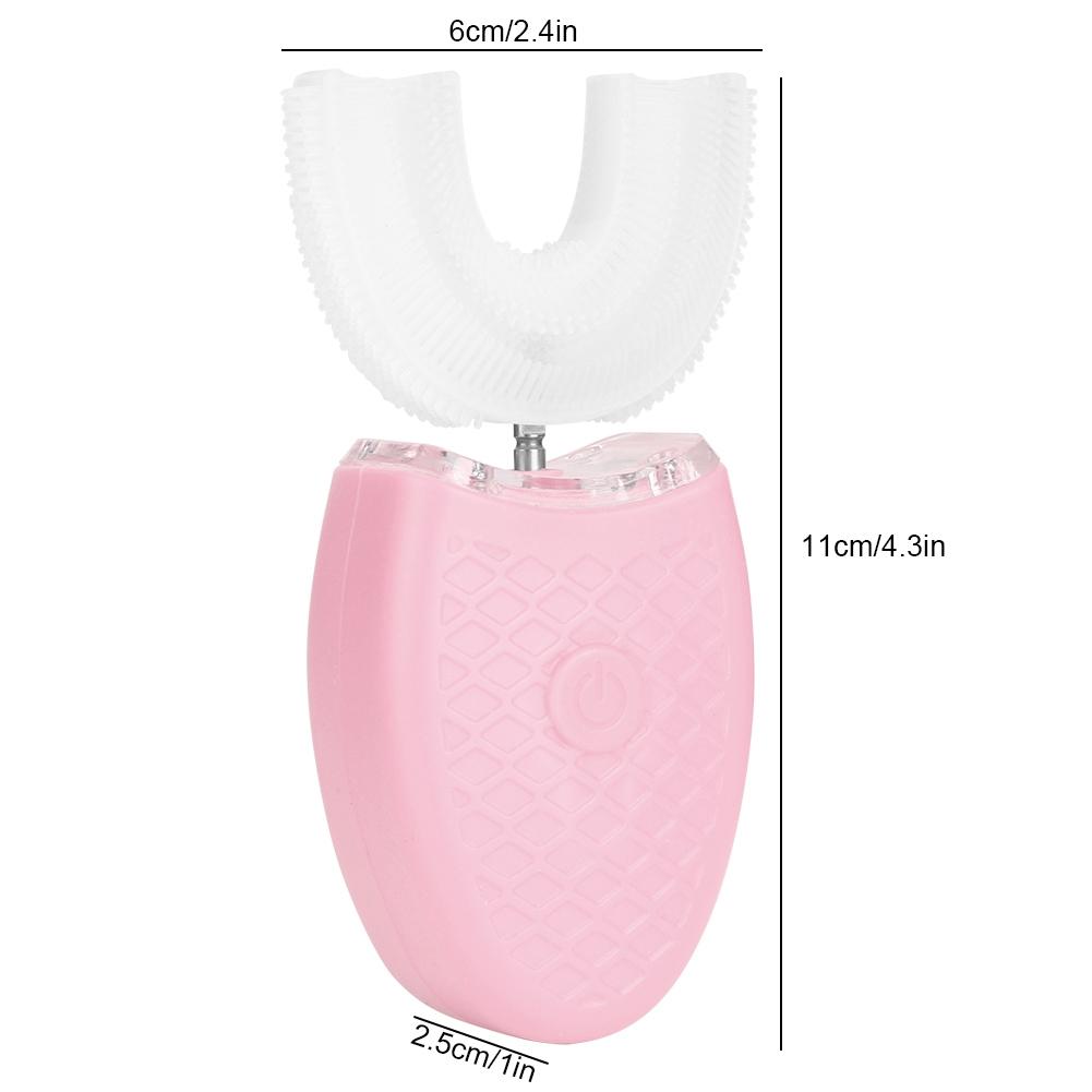 Household Ultrasonic Rechargeable Silicone U shaped Electric Toothbrush Teeth Whitening Brush